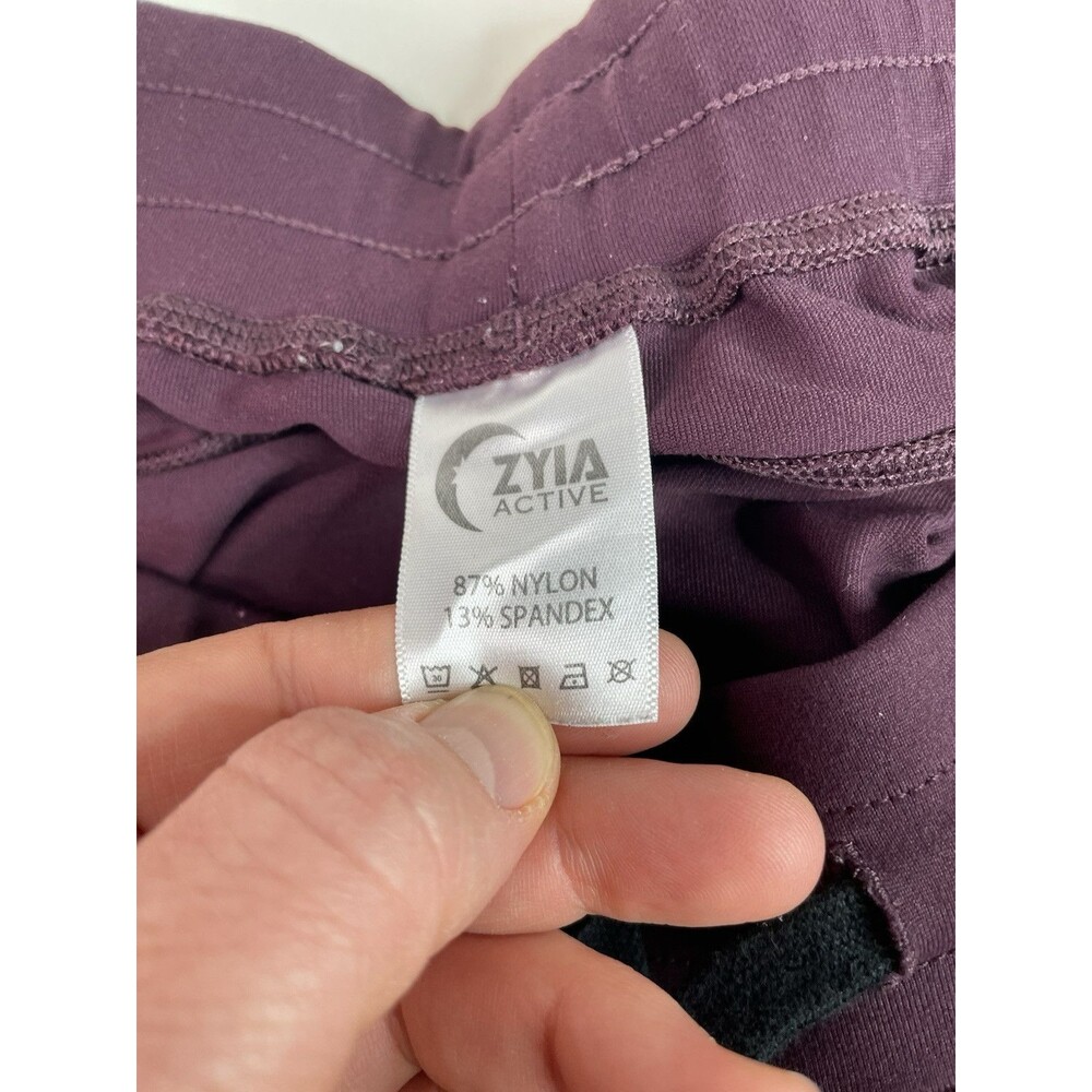 Zyia Active Pants 2XL, Maroon, Drawstring, Logo, Yoga, Pilates, - Picture 4 of 10